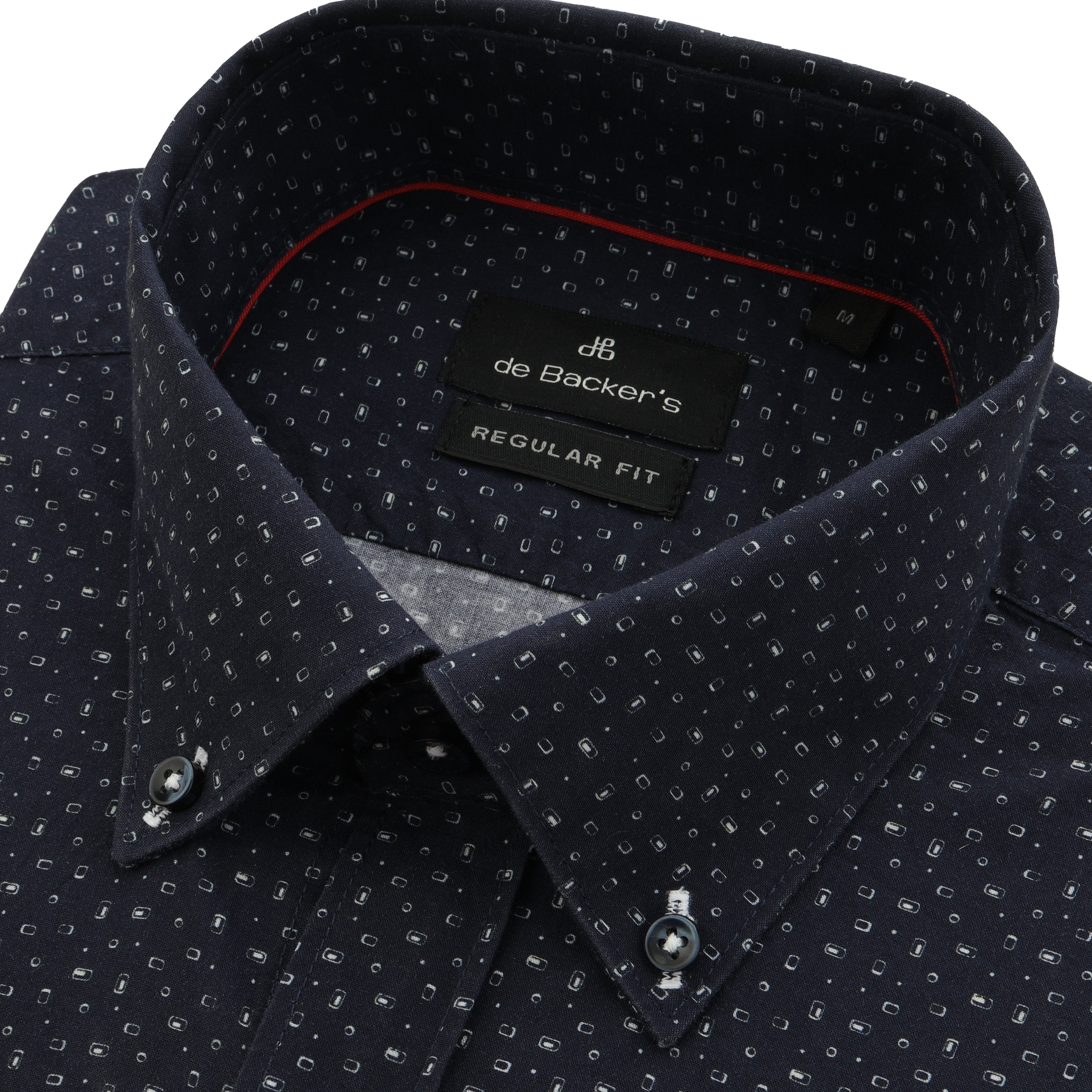 Printed Navy Casual Shirt - 4