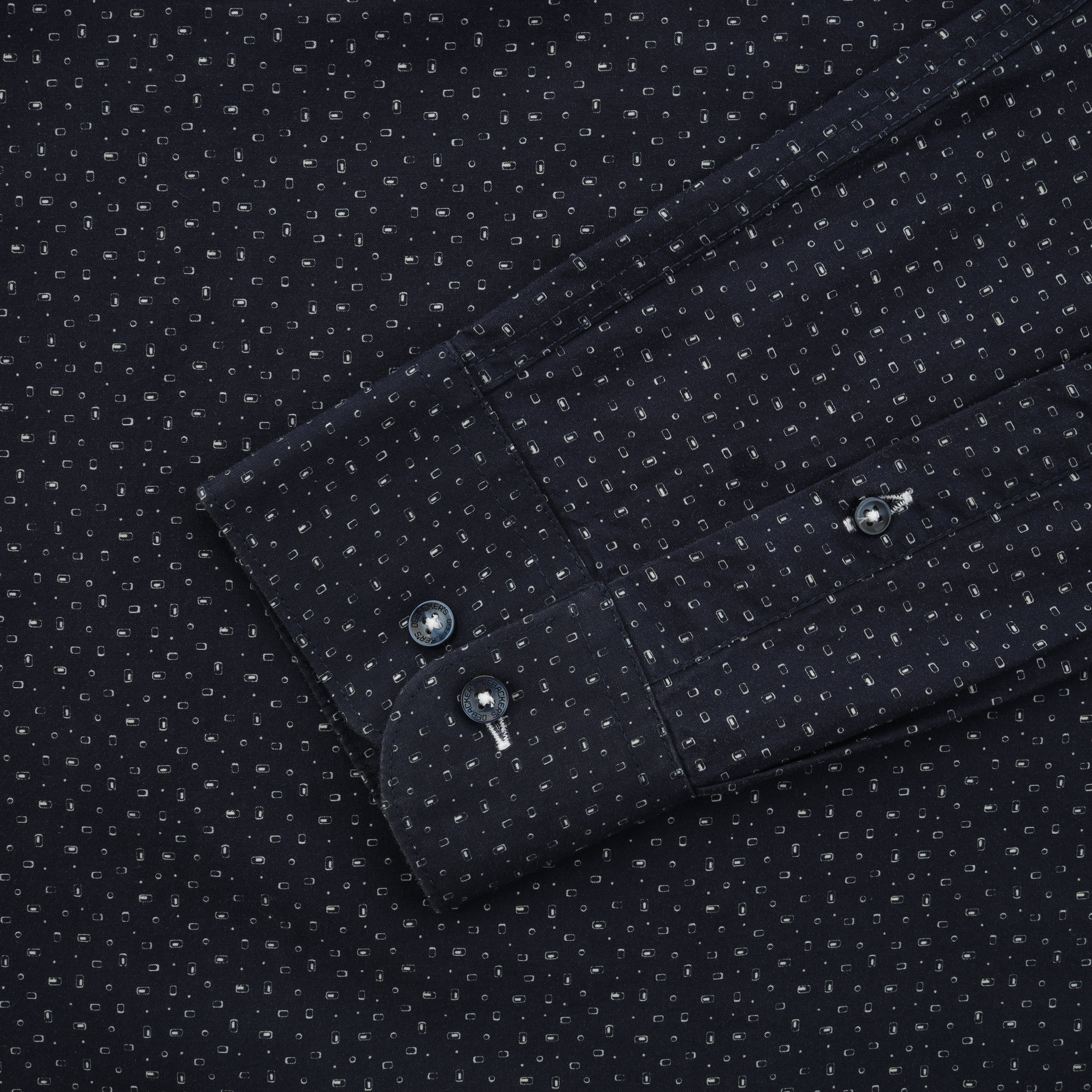 Printed Navy Casual Shirt