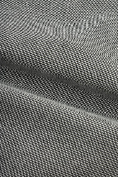 Solid Oxford Battleship Gray Cotton Casual Shirt