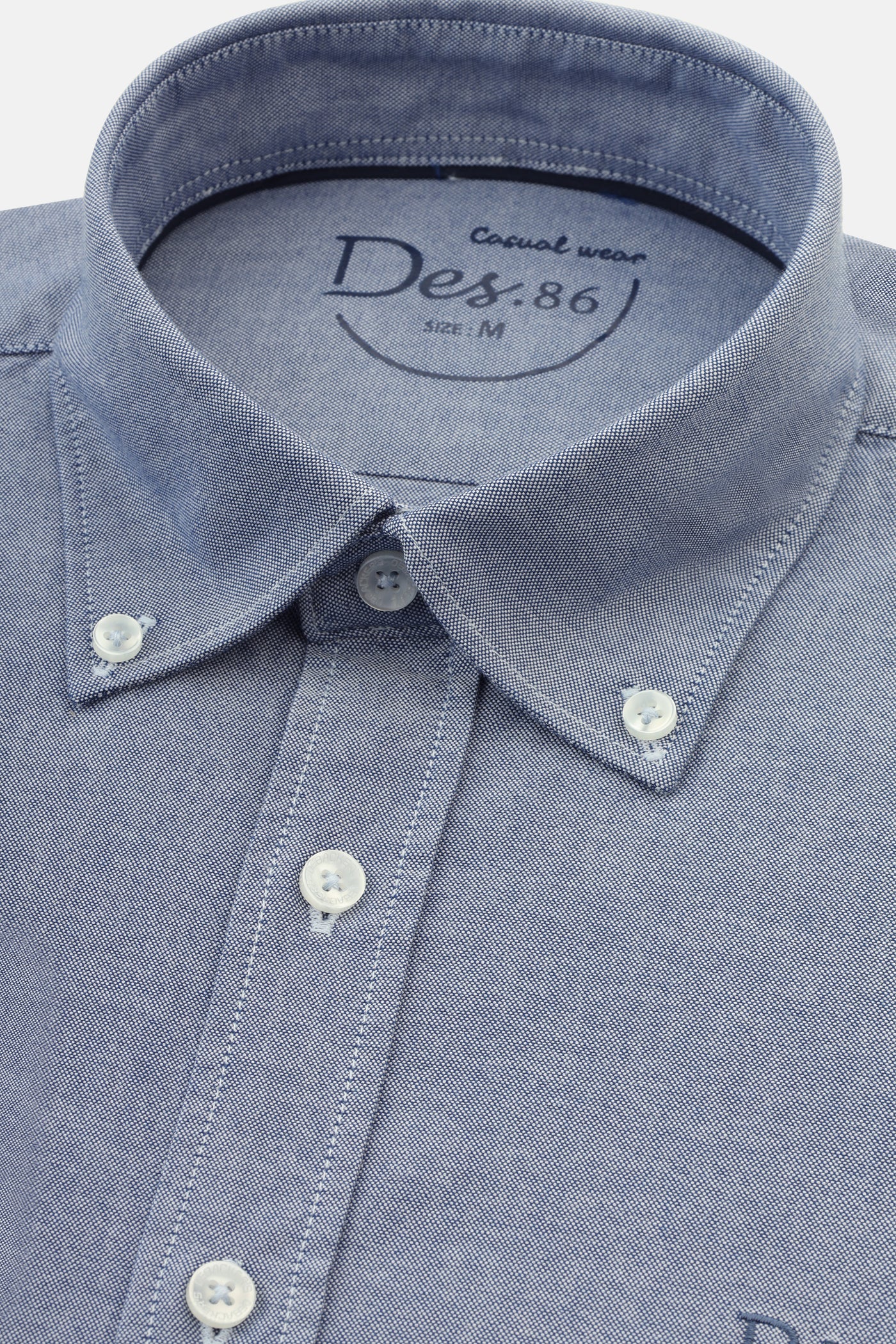 Solid Oxford Slate Gray Cotton Casual Shirt