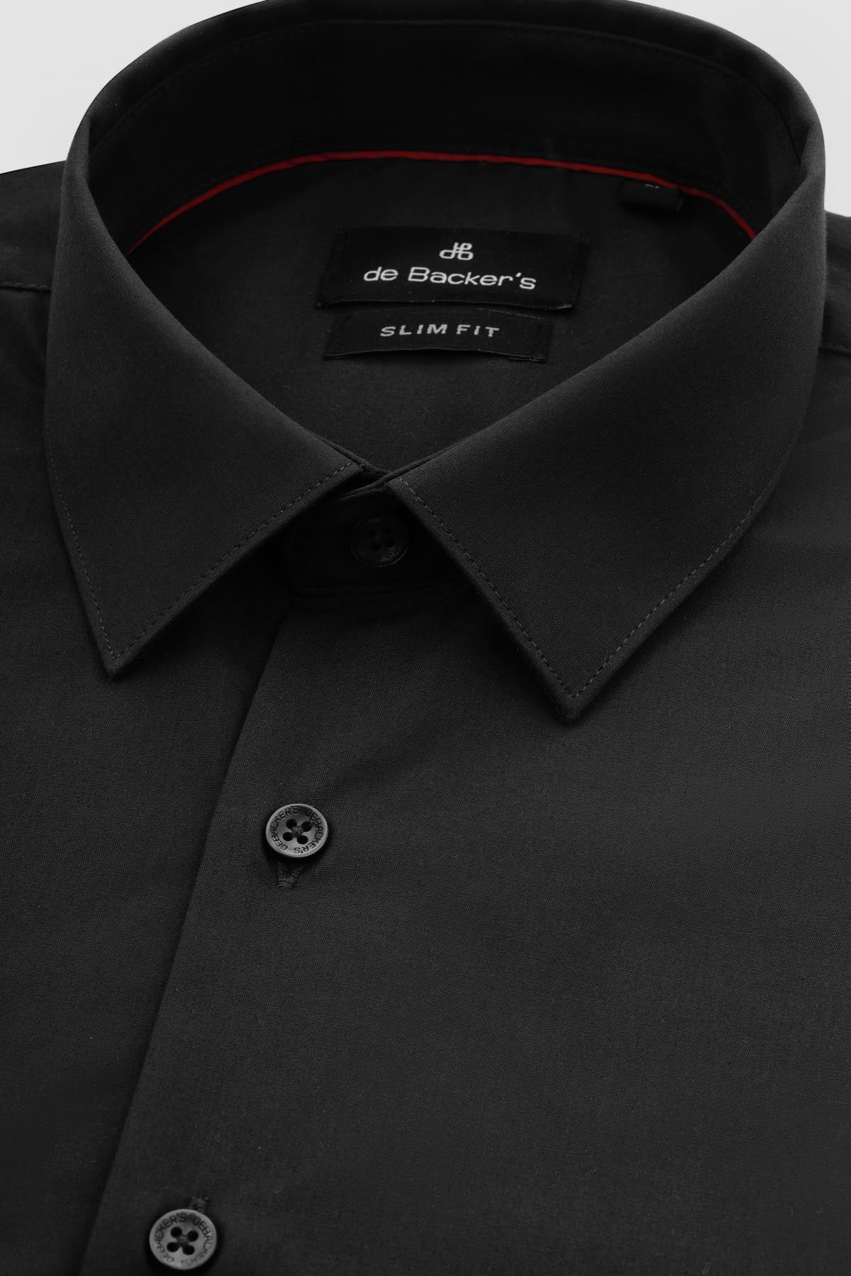 Dacron Solid Black Classic Shirt