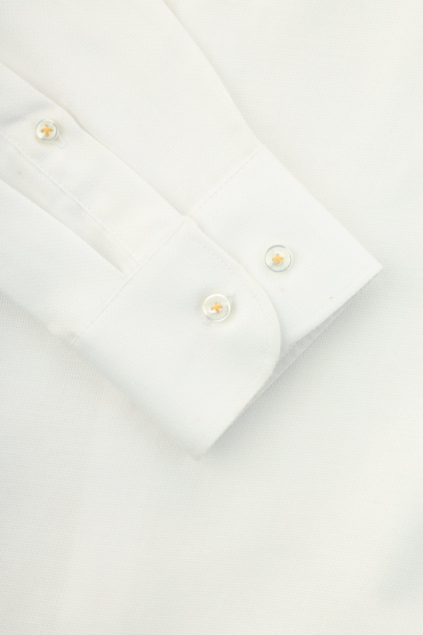 Pique  Cotton White Casual Shirt
