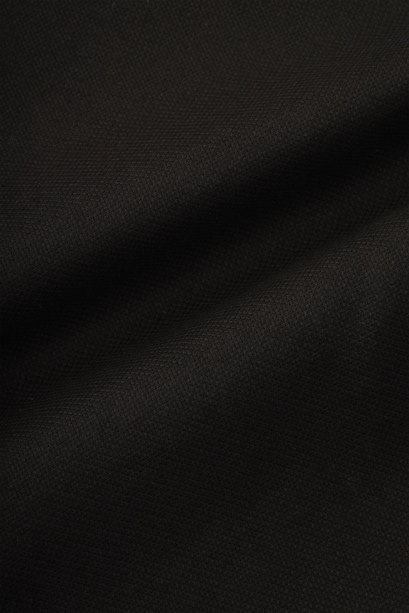 pique  Cotton Black Casual Shirt