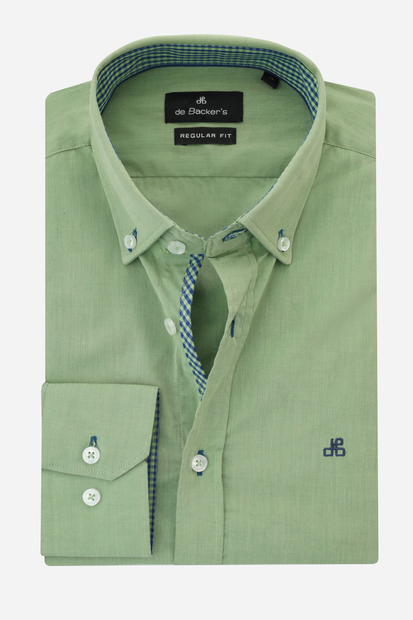 Solid Olivine Green Smart Casual Shirt