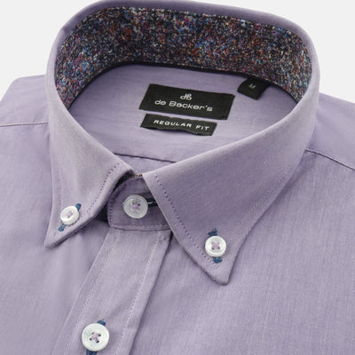 Solid Ultra Violet Cotton  Semi Classic Shirt