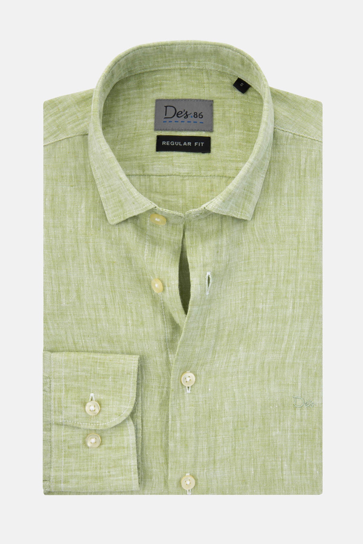 Linen Sage Green Casual Shirt