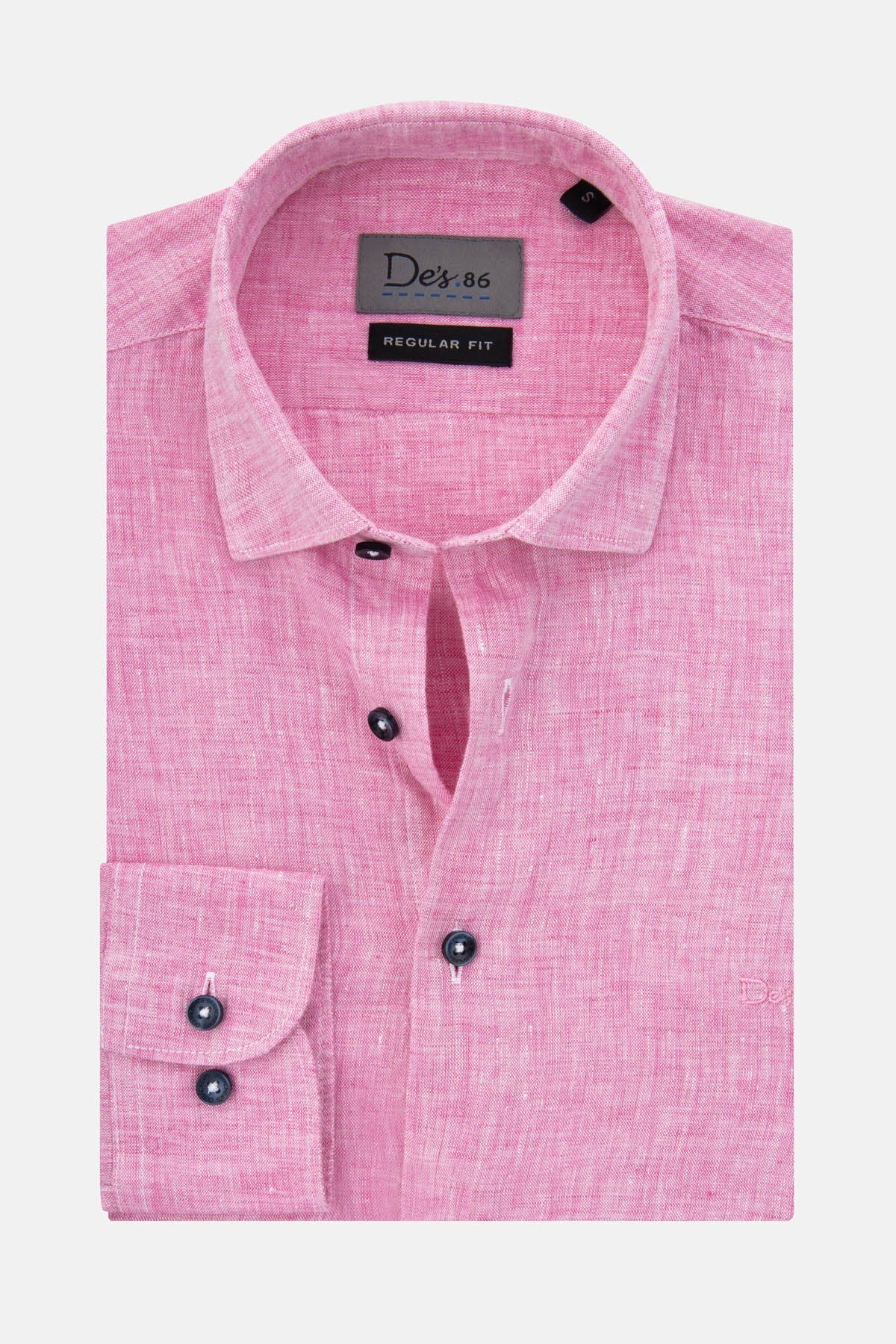 Linen Thulian Pink Casual Shirt