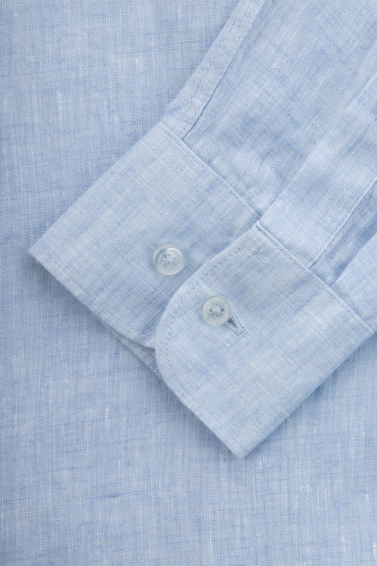 Linen Powder Blue Casual Shirt