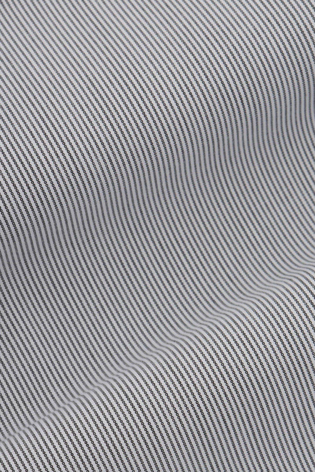 Striped Light Grey & White Bamboo Classic Shirt - 4