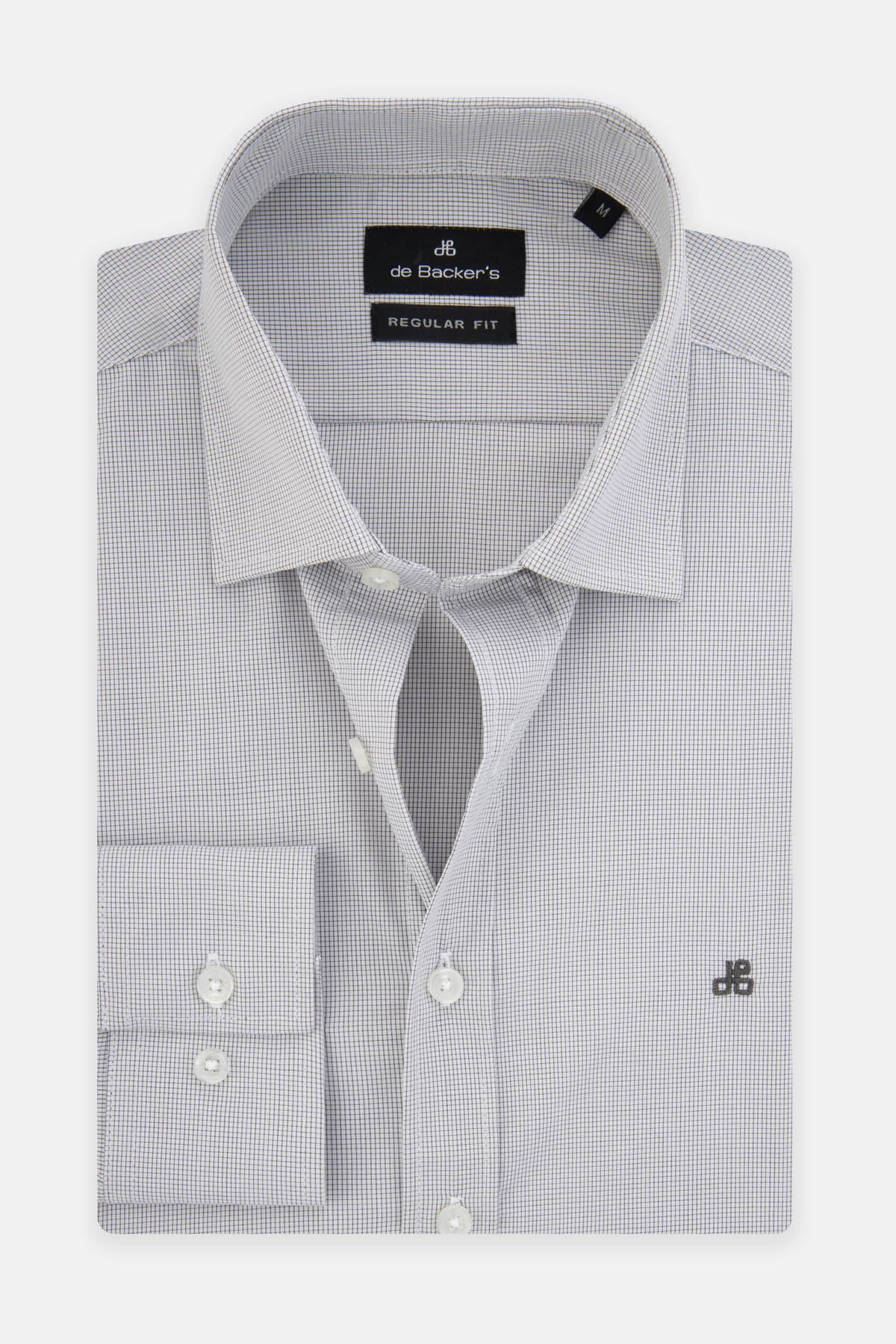 Checked Gray & White  Bamboo Classic Shirt