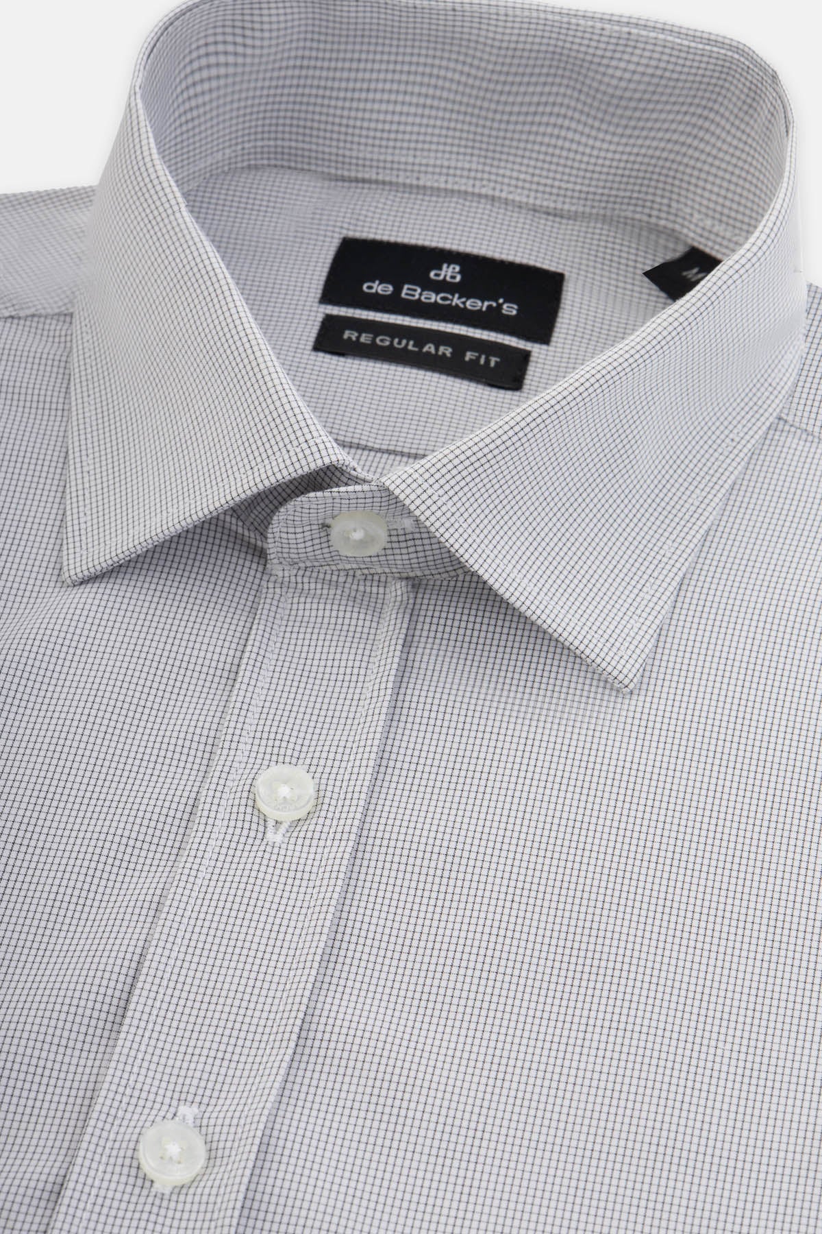 Checked Gray & White Bamboo Classic Shirt - 2