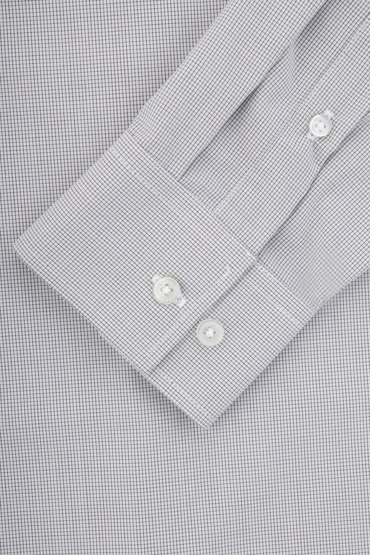 Checked Gray & White  Bamboo Classic Shirt