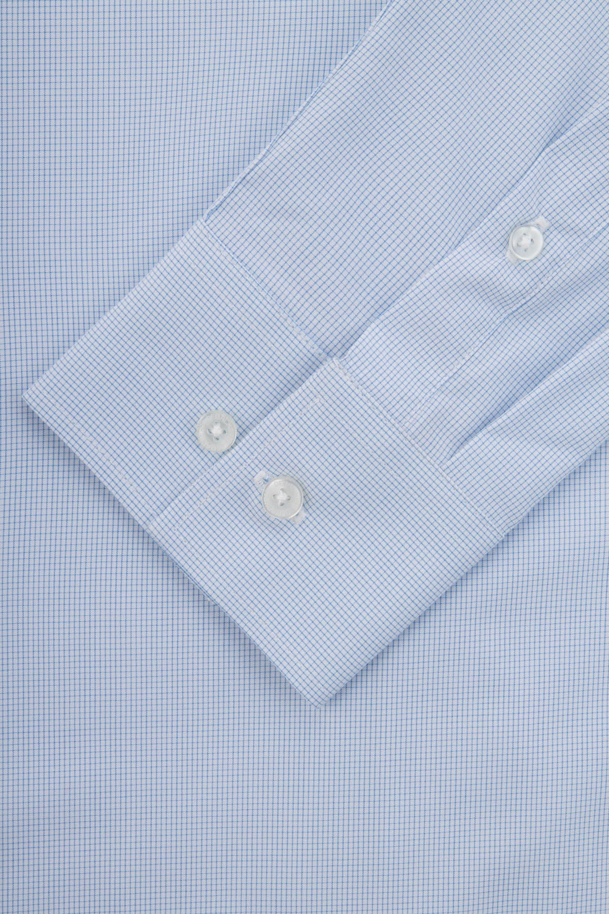 Checked Light-Blue & White  Bamboo Classic Shirt