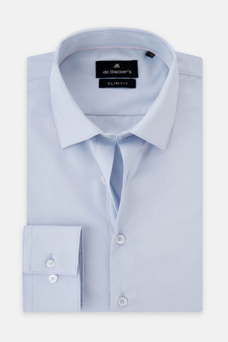 Solid Light-Blue Dacron Classic Shirt