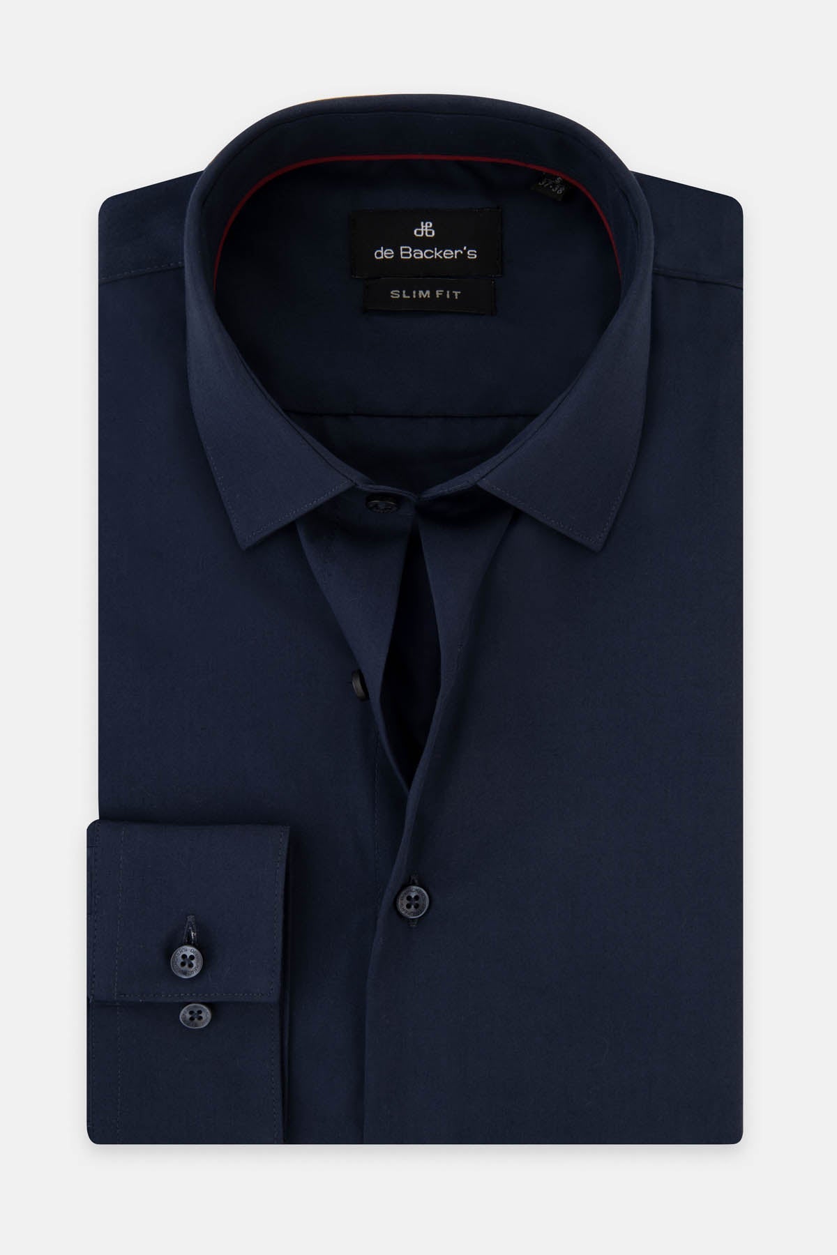 Solid Dark Navy Dacron Classic Shirt