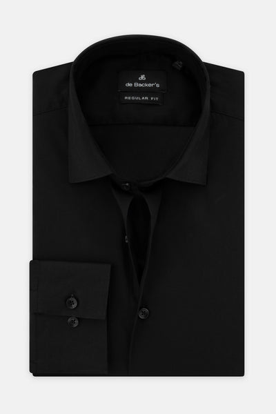 Jacquard Black Classic Shirt - 1