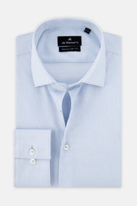 Jacquard Pique Light-Blue Classic Shirt - 1