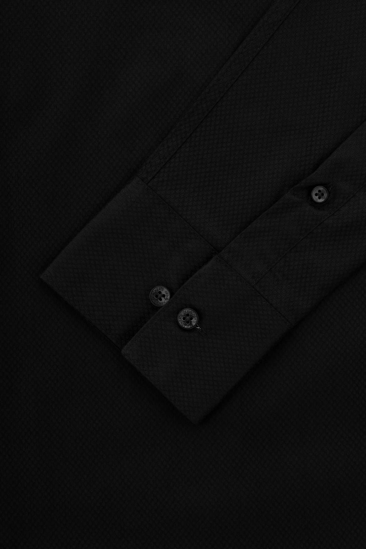 Pique Black Classic Shirt