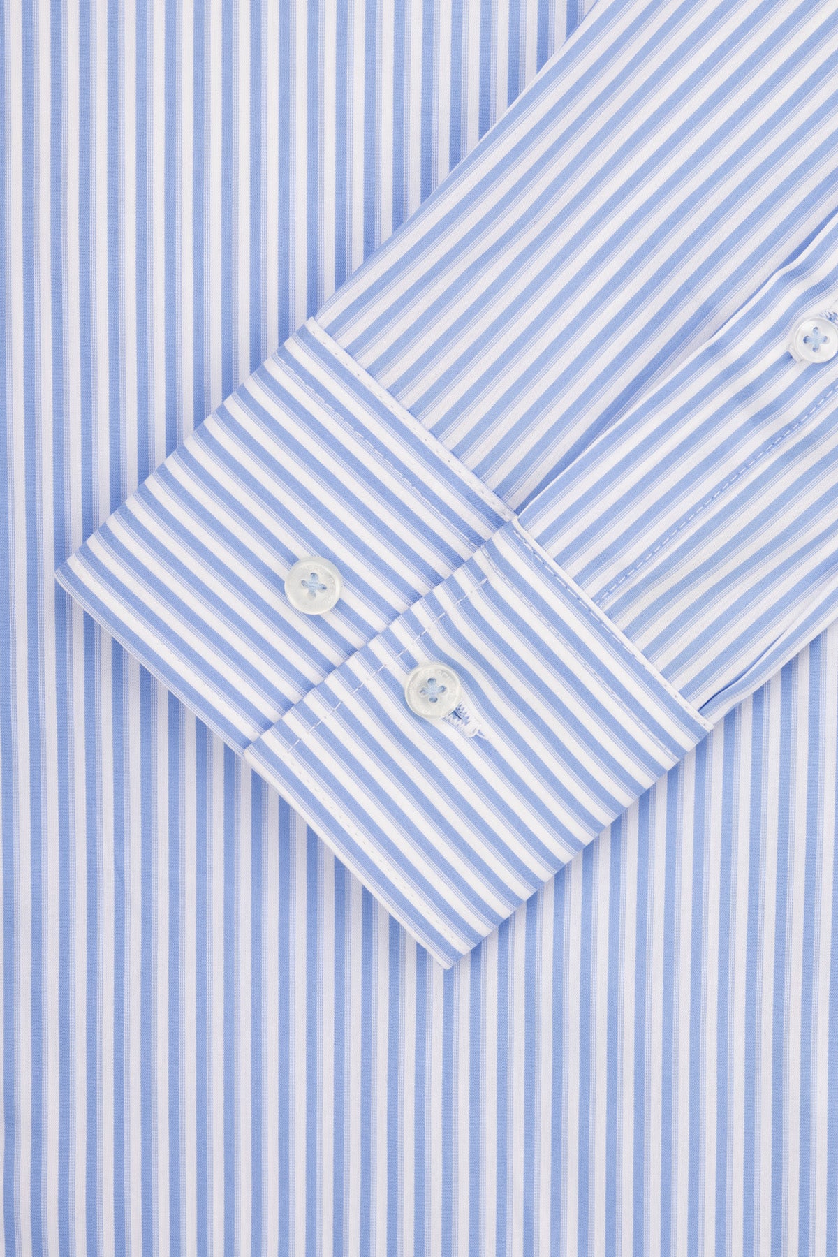 Stripped Light Blue & White Bamboo Classic Shirt