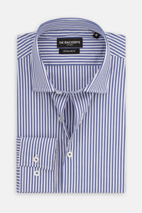 White & Blue Classic Shirt - 1