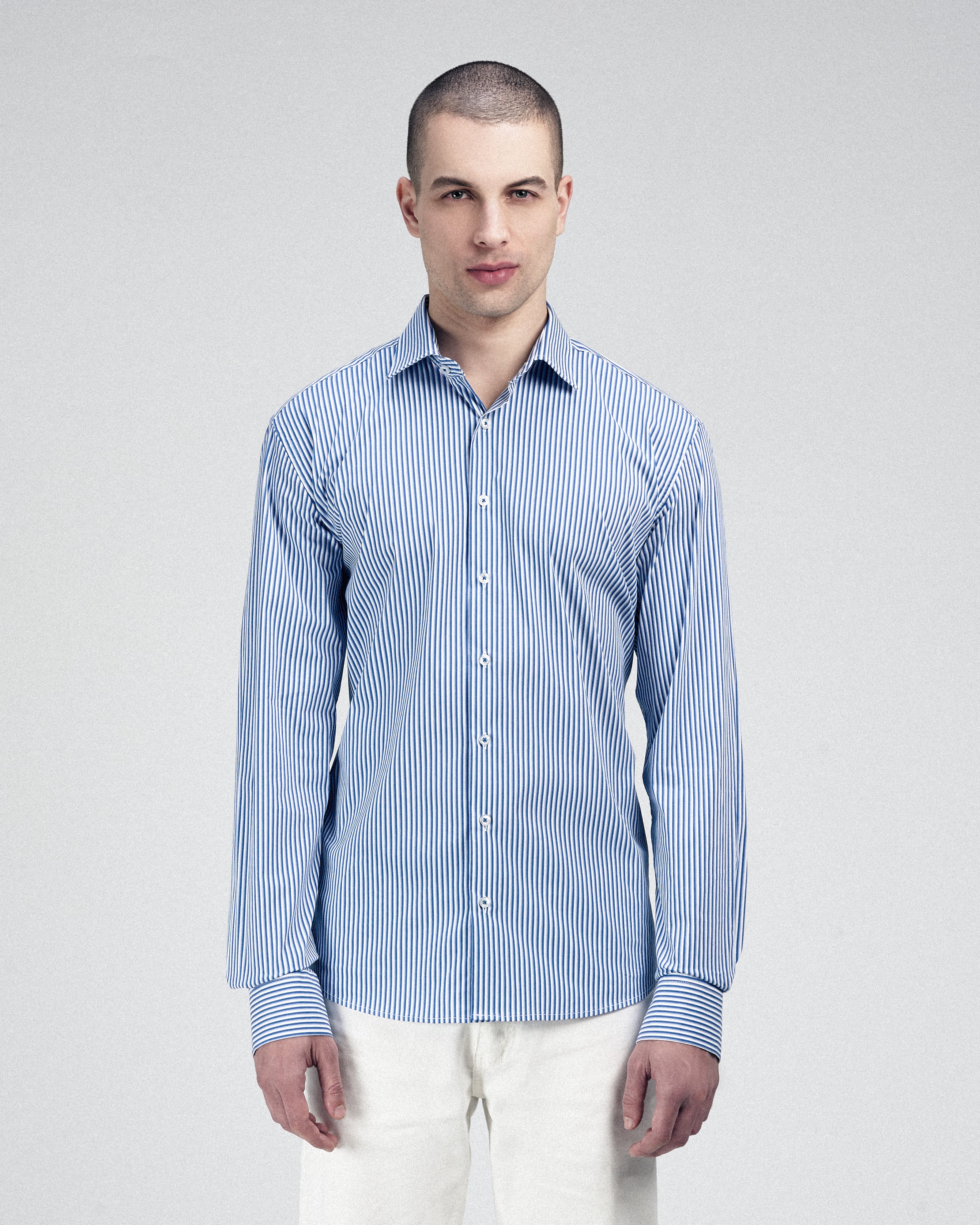 White & Blue Classic Shirt