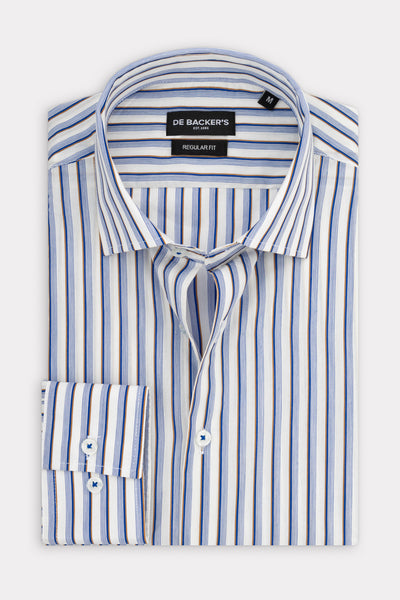 White & Light Blue Classic Shirt - 1