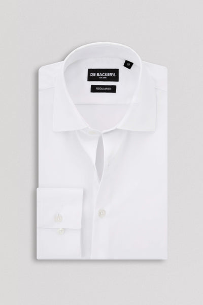 قميص كلاسيكي أبيض بامبو