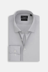Solid Light Gray Dacron Classic Shirt