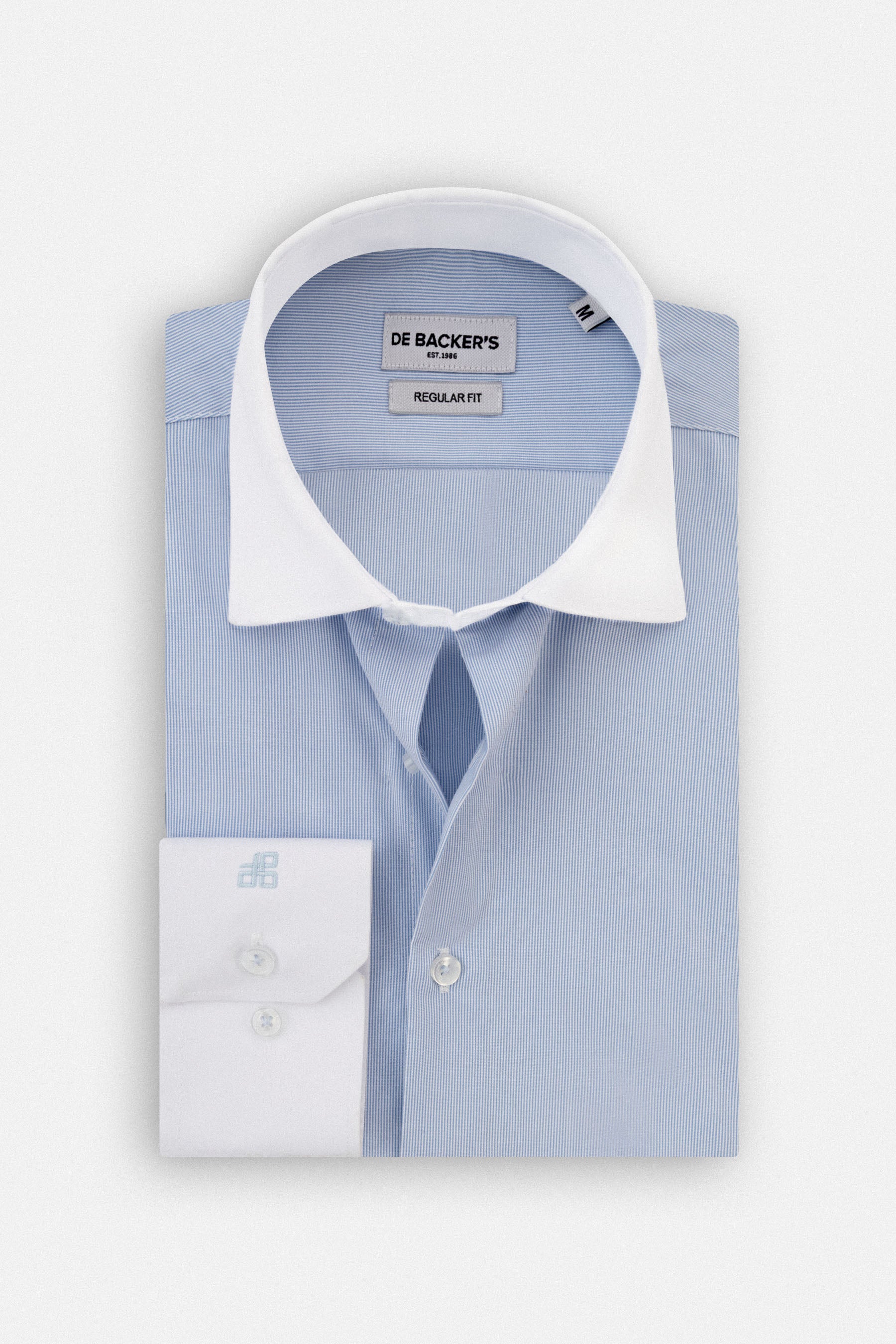 Striped Light Blue Bamboo Classic Shirt
