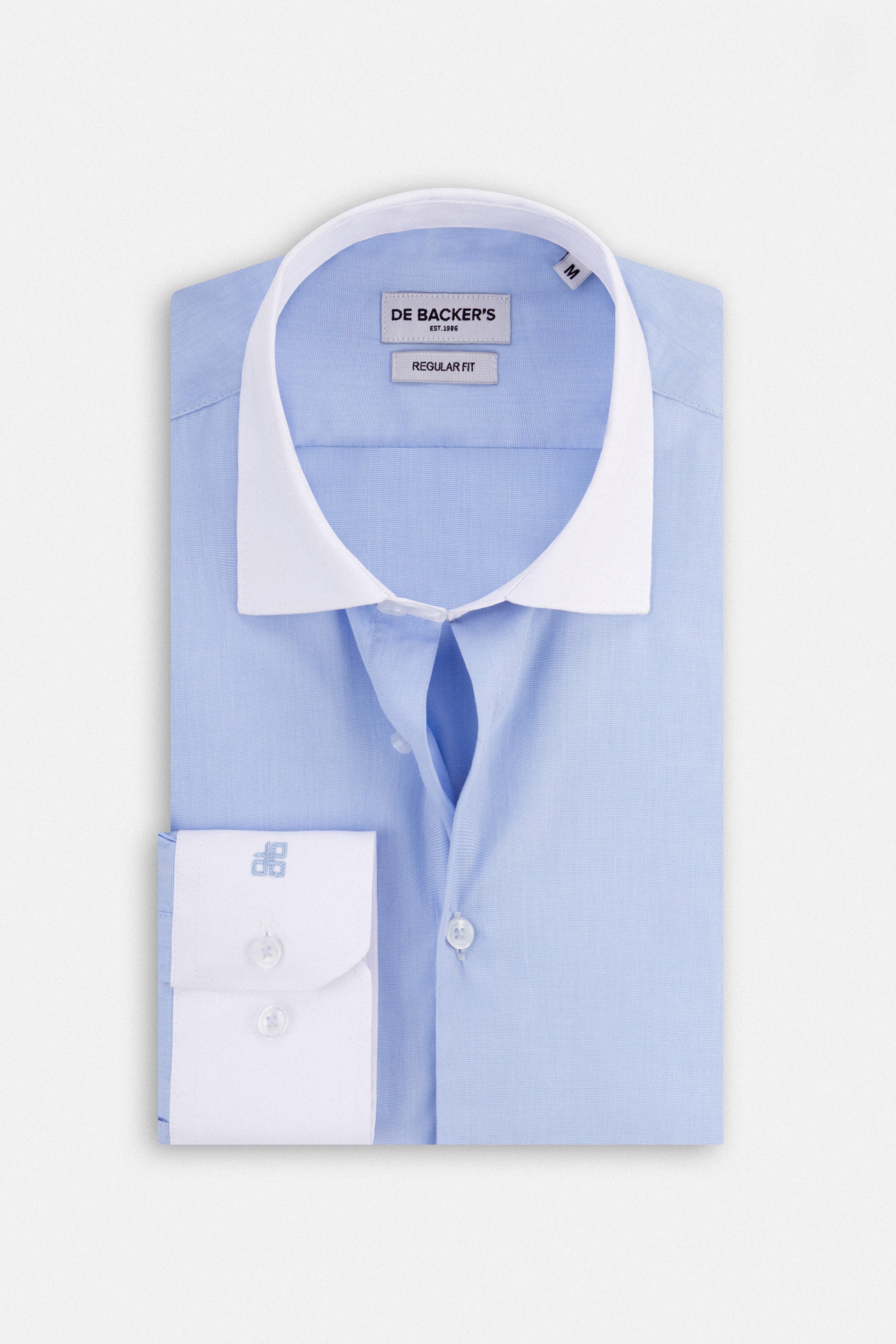 Patterned Light Blue Classic Shirt