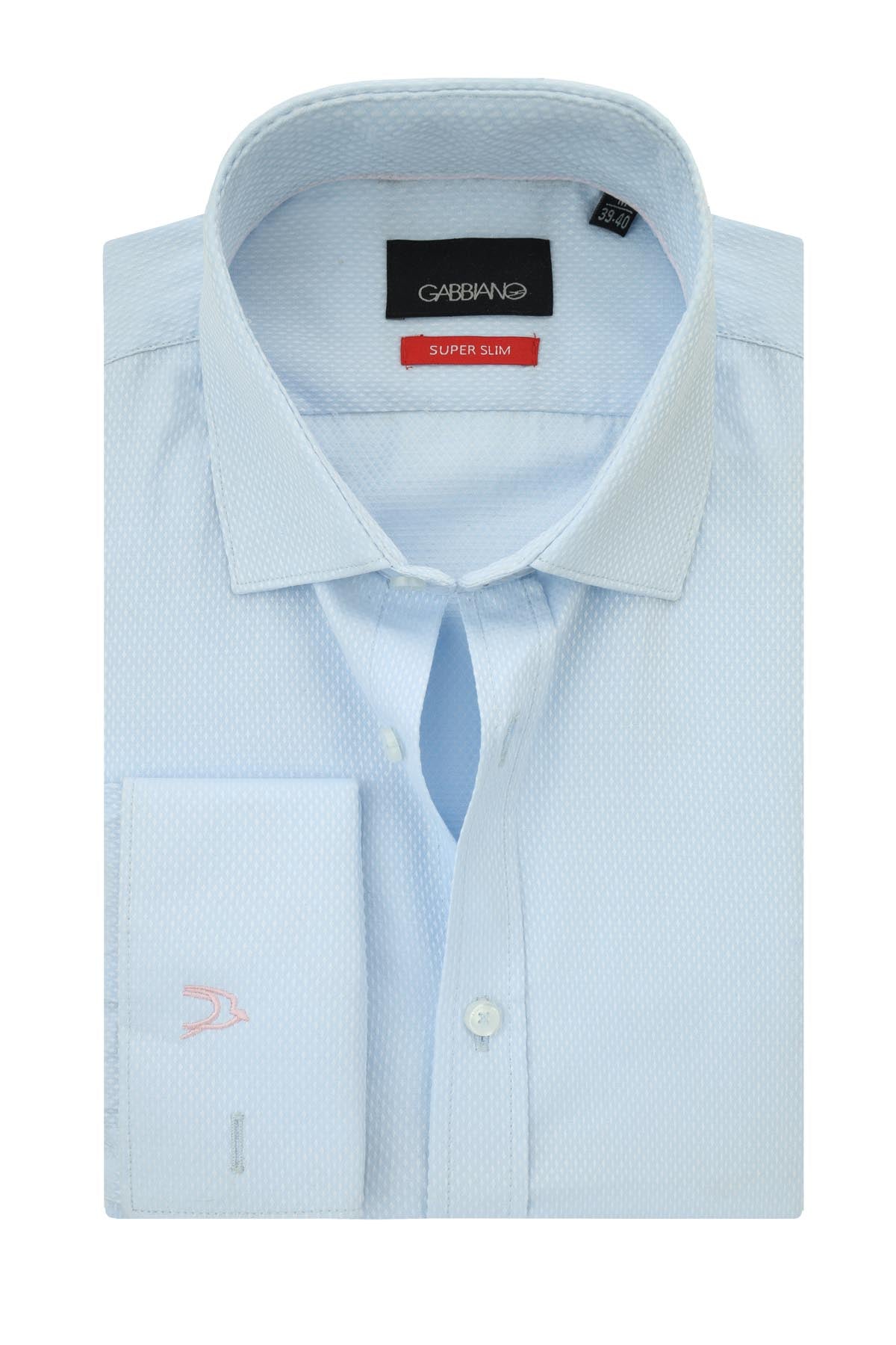 Patterned Light Blue Classic Shirt