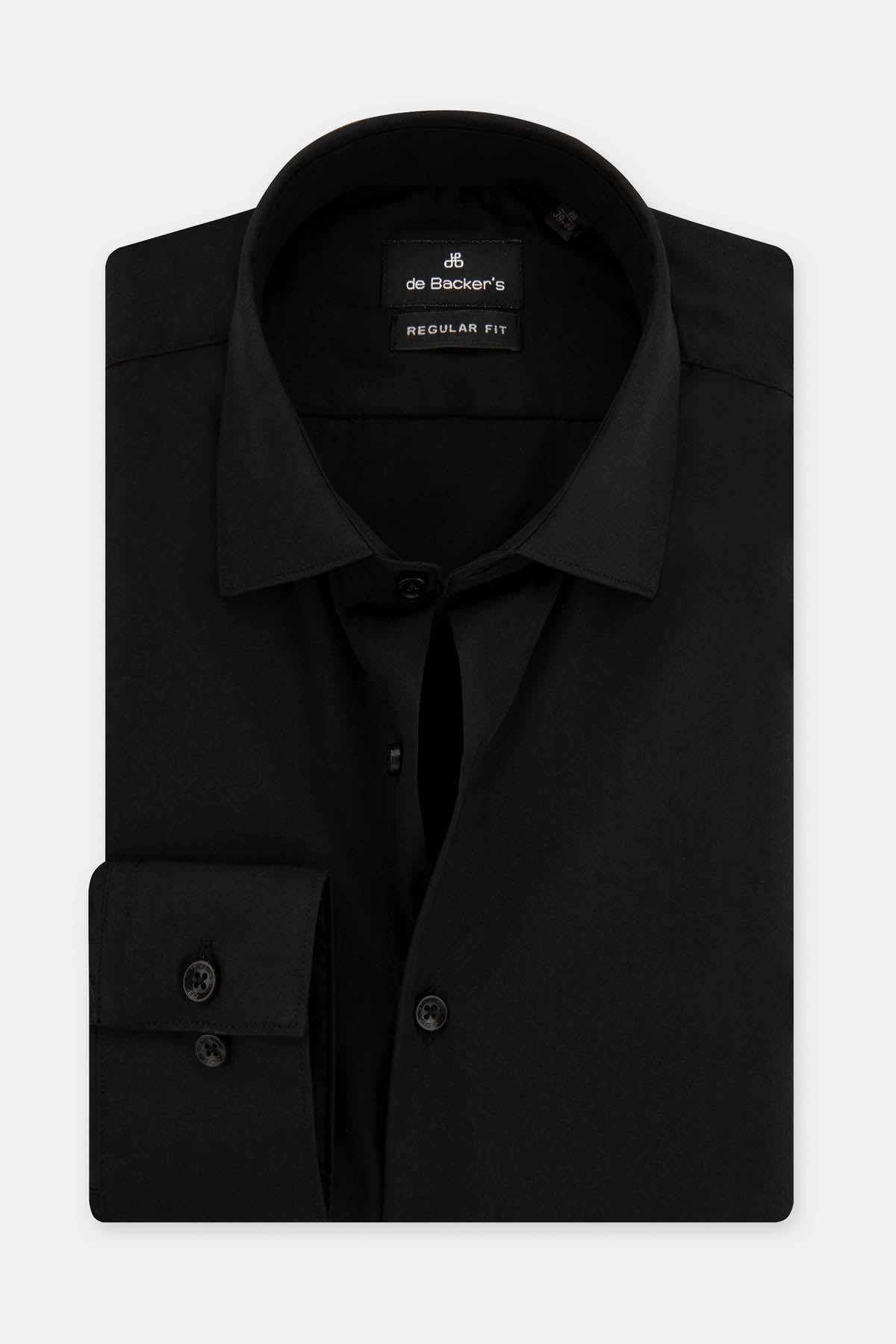 Solid Black Dacron Classic Shirt