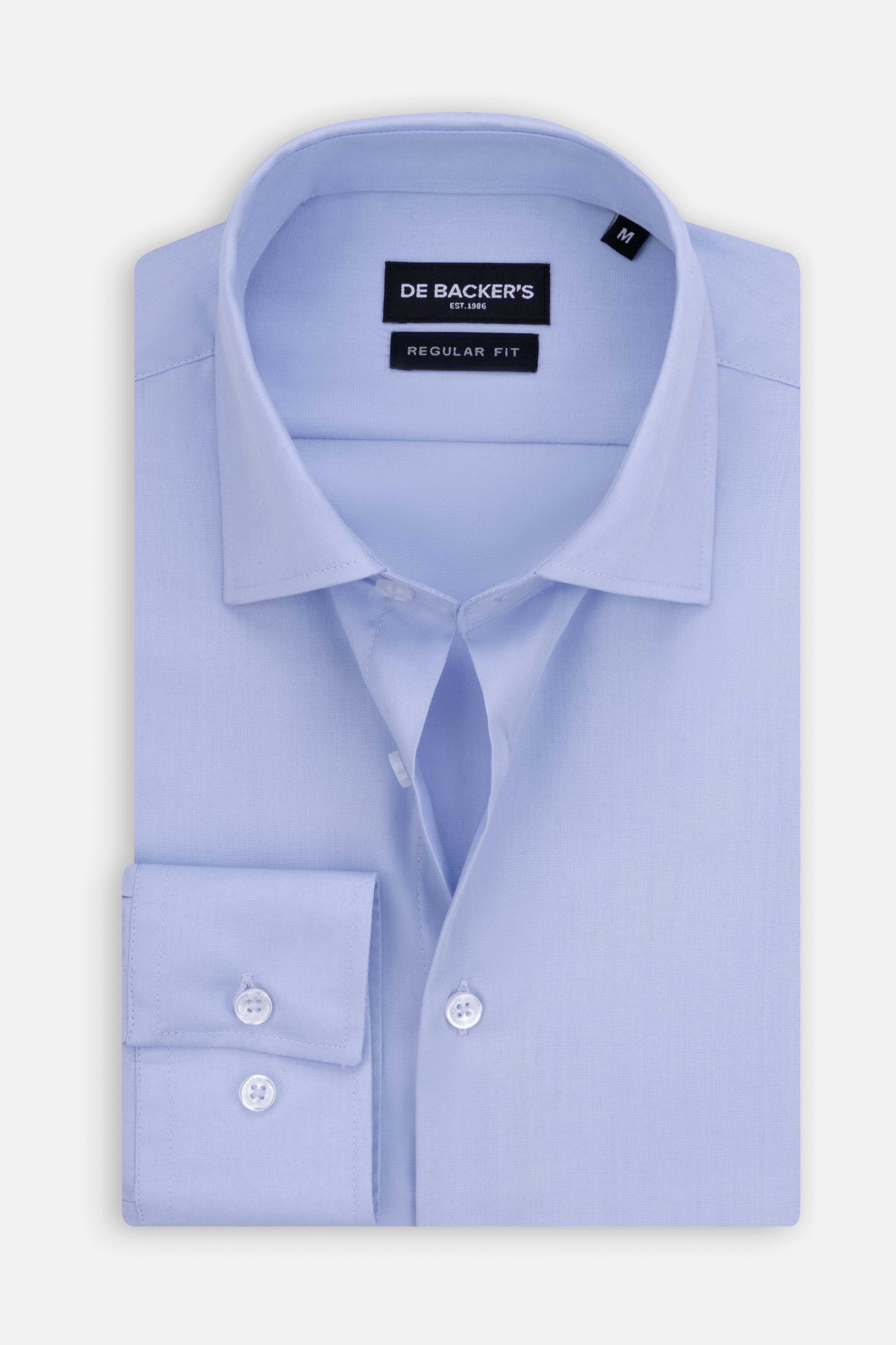 Solid Light Blue Dacron Classic Shirt - 1