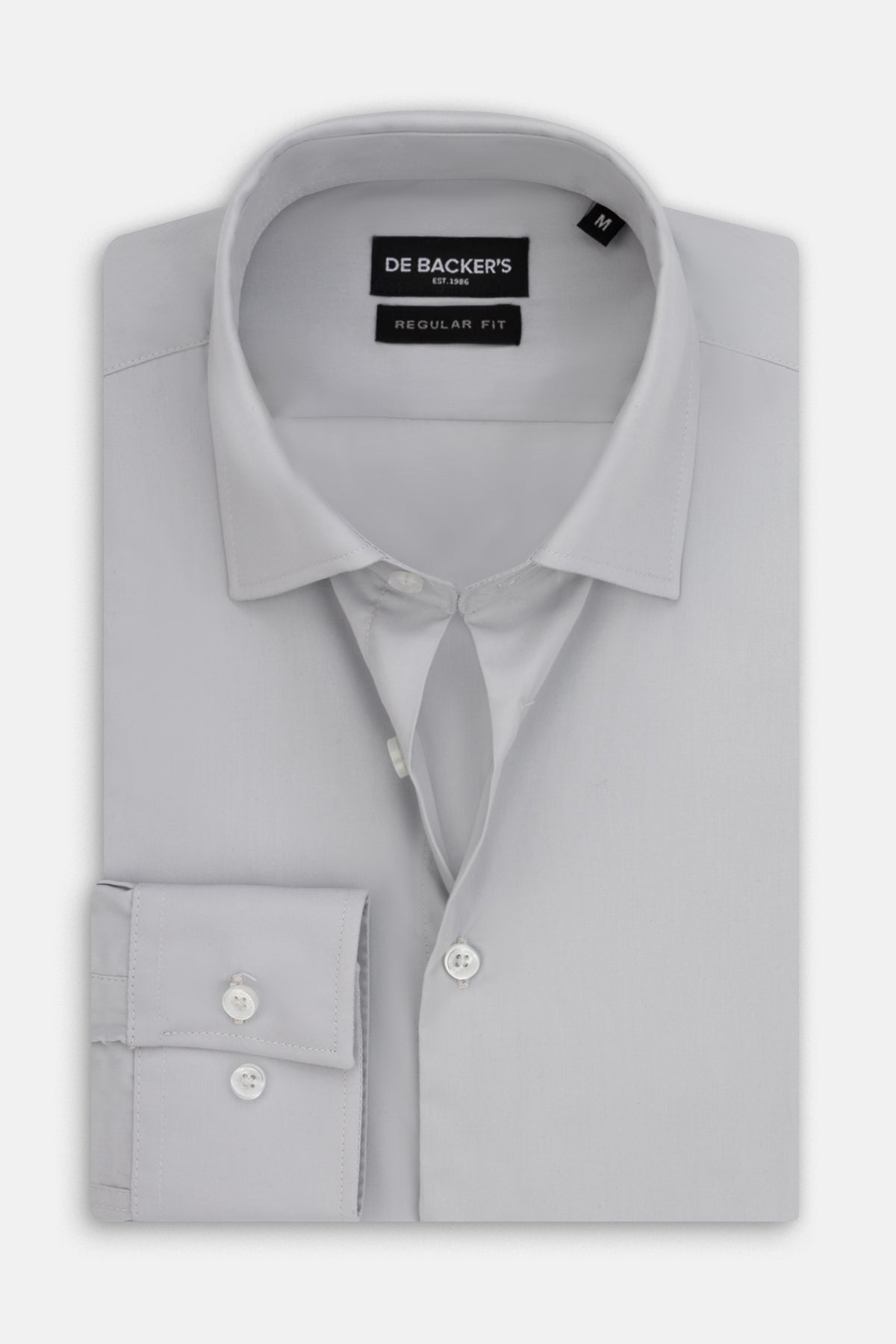 Solid Gray Dacron Classic Shirt