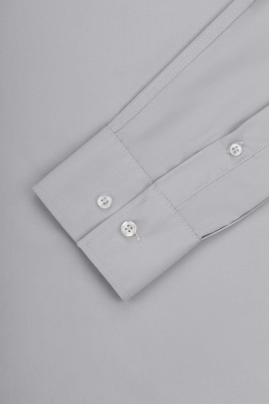 Solid Gray Dacron Classic Shirt - 3