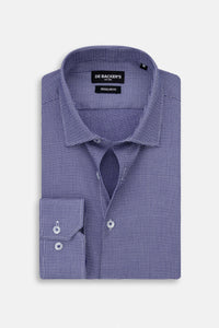 jacquard Navy Smart Casual Shirt