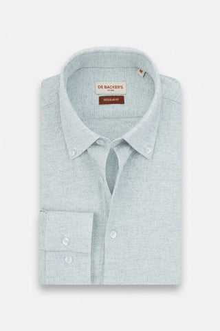 Ash Gray Linen Blend Casual Shirt