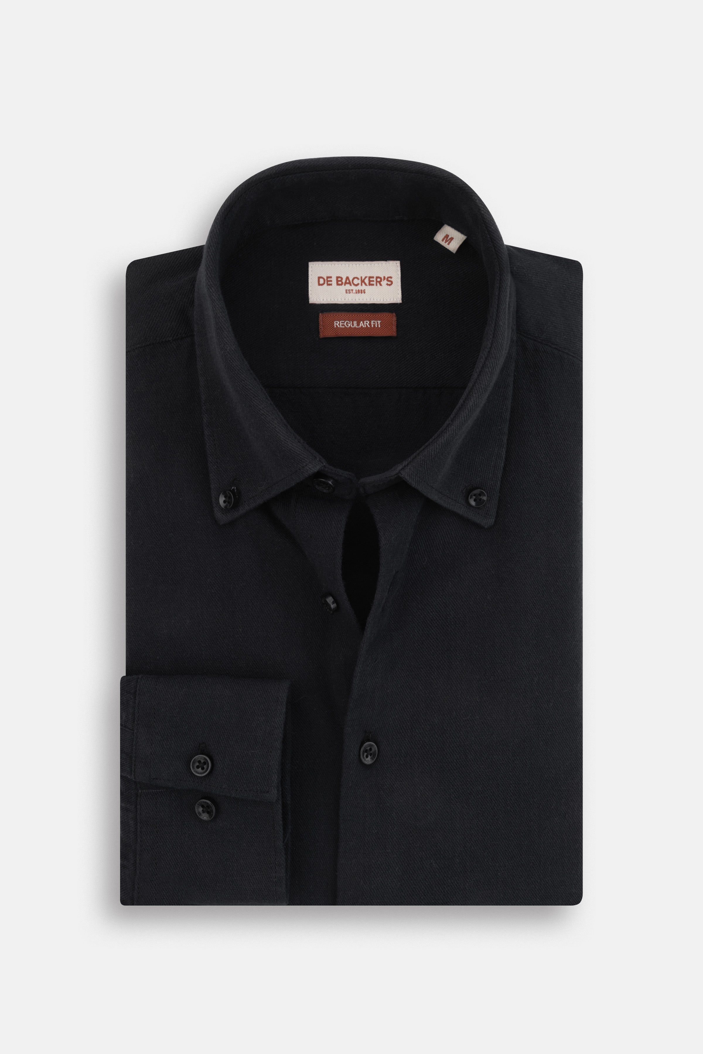 Jacquard Black Casual Shirt