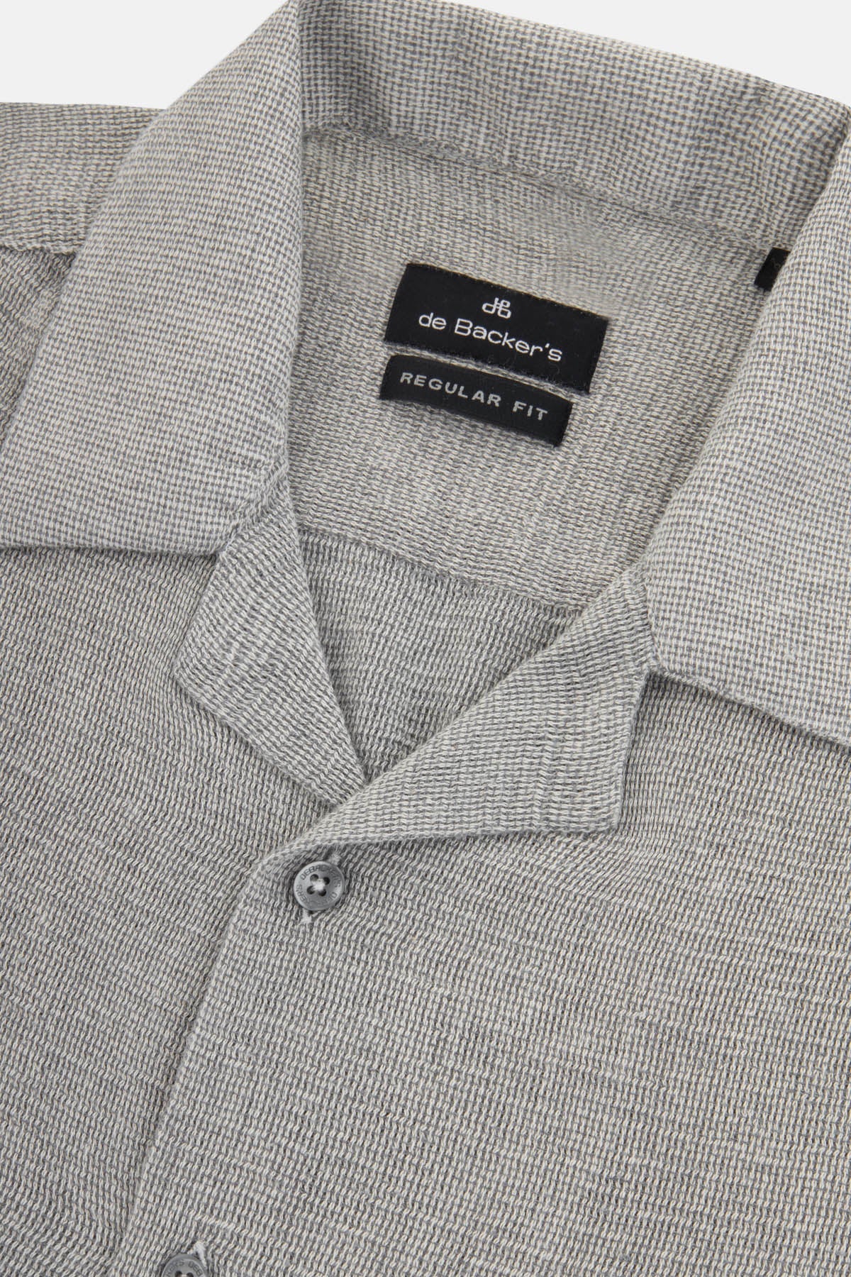 Bouclé Gray Casual Shirt