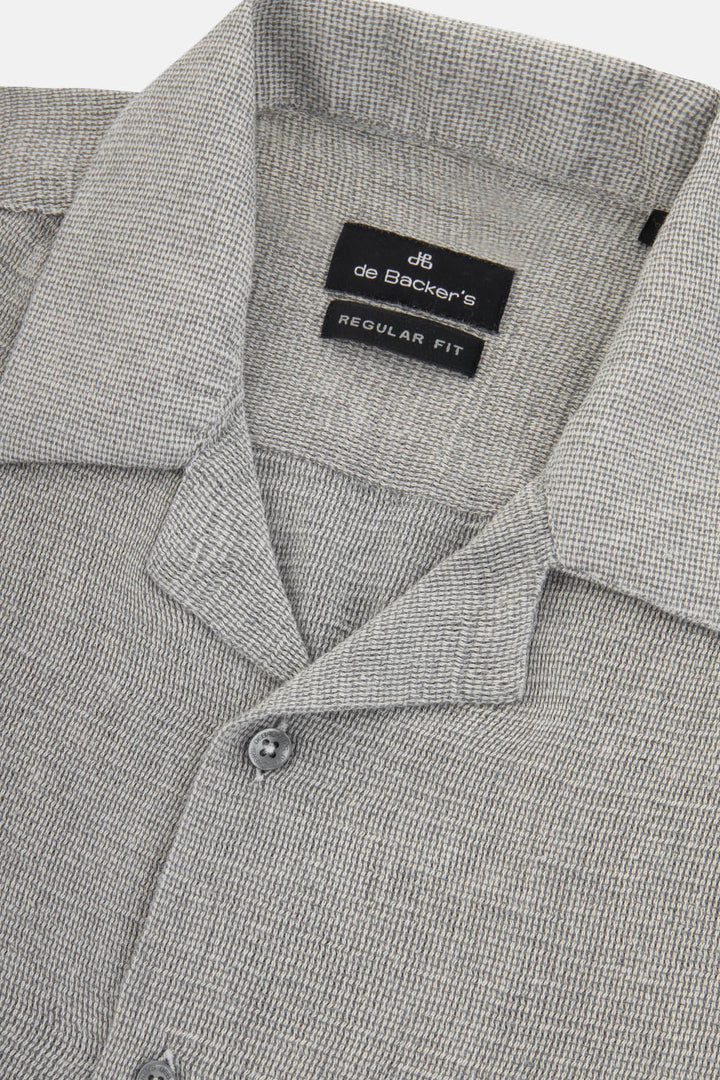 BouclÃ© Gray Casual Shirt - 2