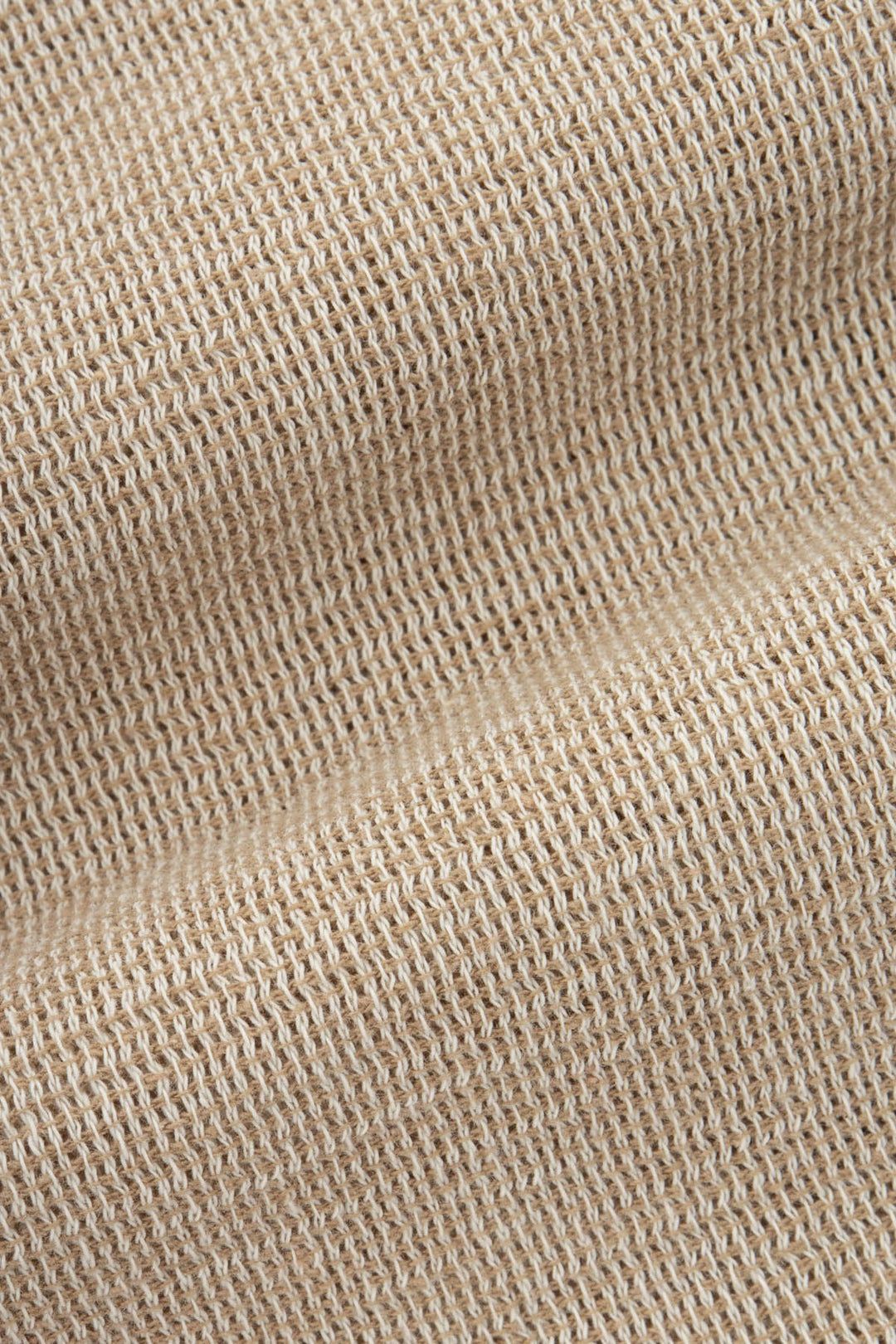 Solid Khaki Boucle Casual Shirt - 4