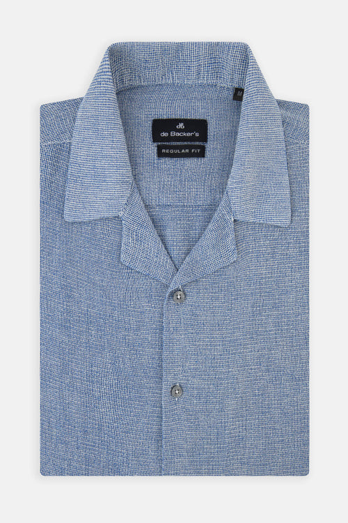 Boucle Light Slate Gray Casual Shirt - 1