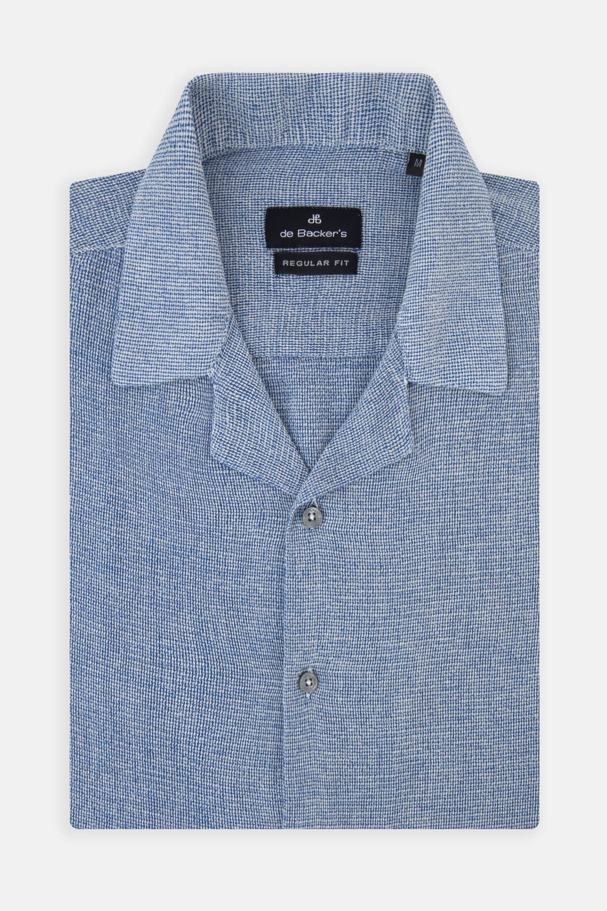 Boucle Light Slate Gray Casual Shirt - 1