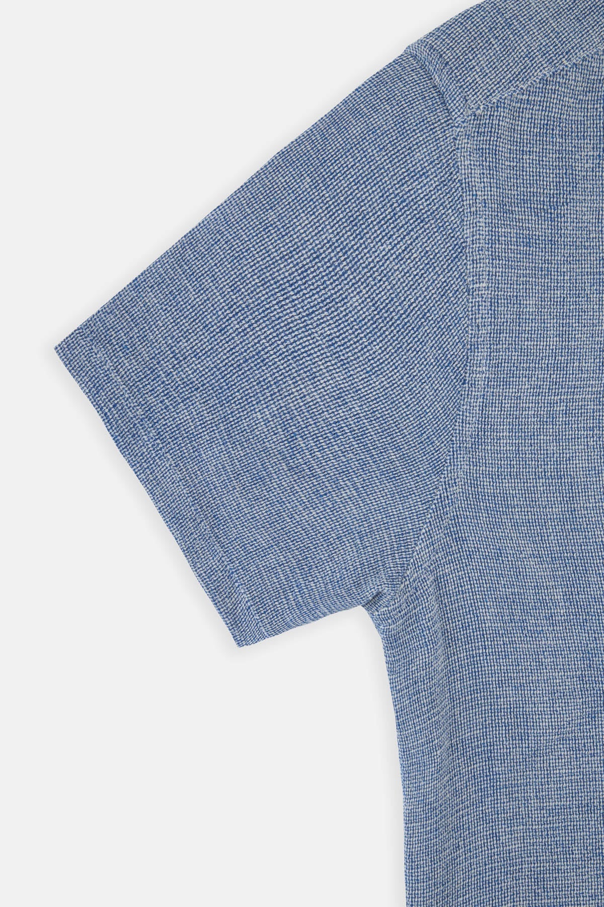 Boucle Light Slate Gray Casual Shirt - 3