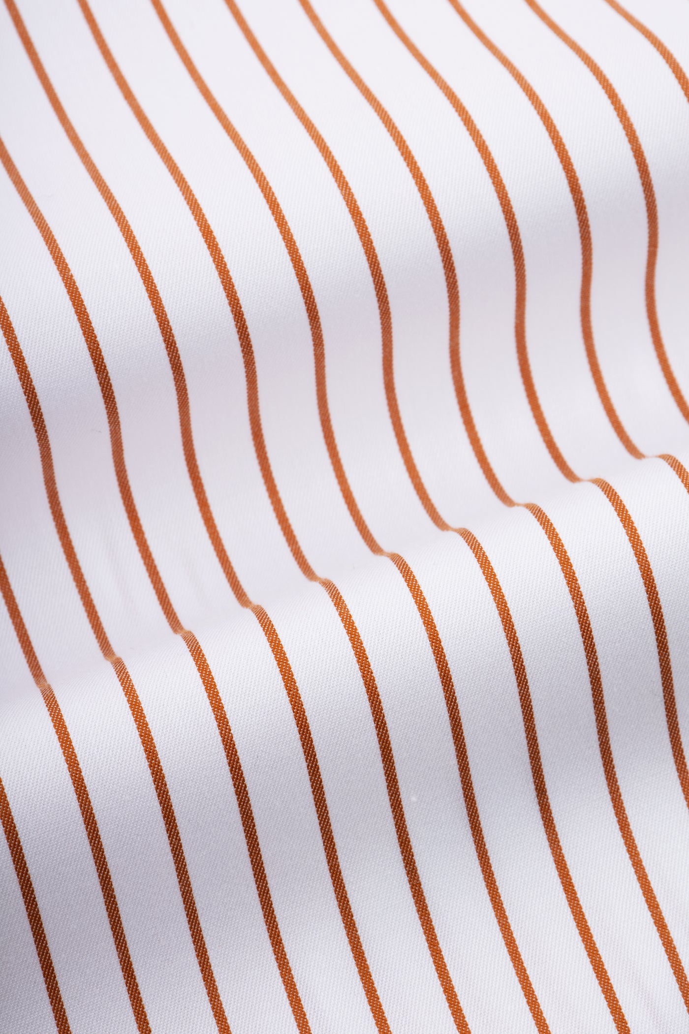 Striped White & Orange Smart Casual Shirt