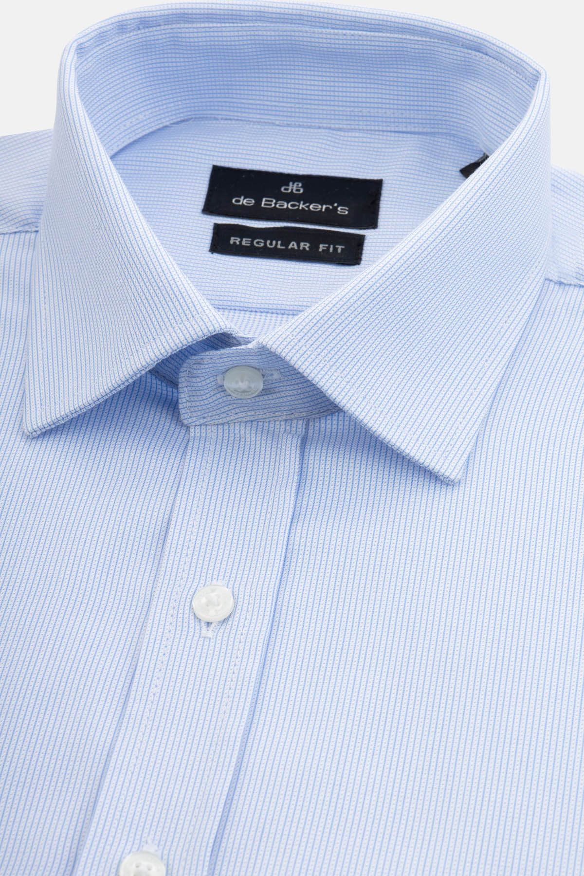 Jacquard Light Blue Smart Casual Shirt - 2