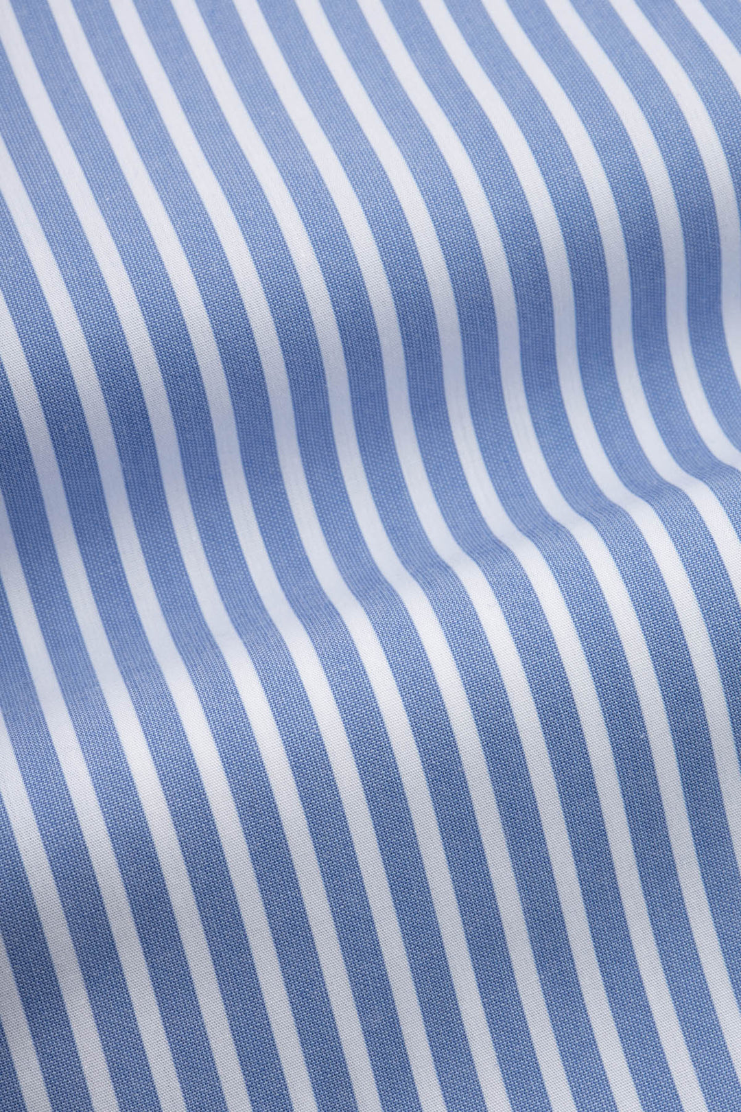 Striped Blue & White Smart Casual Shirt - 4