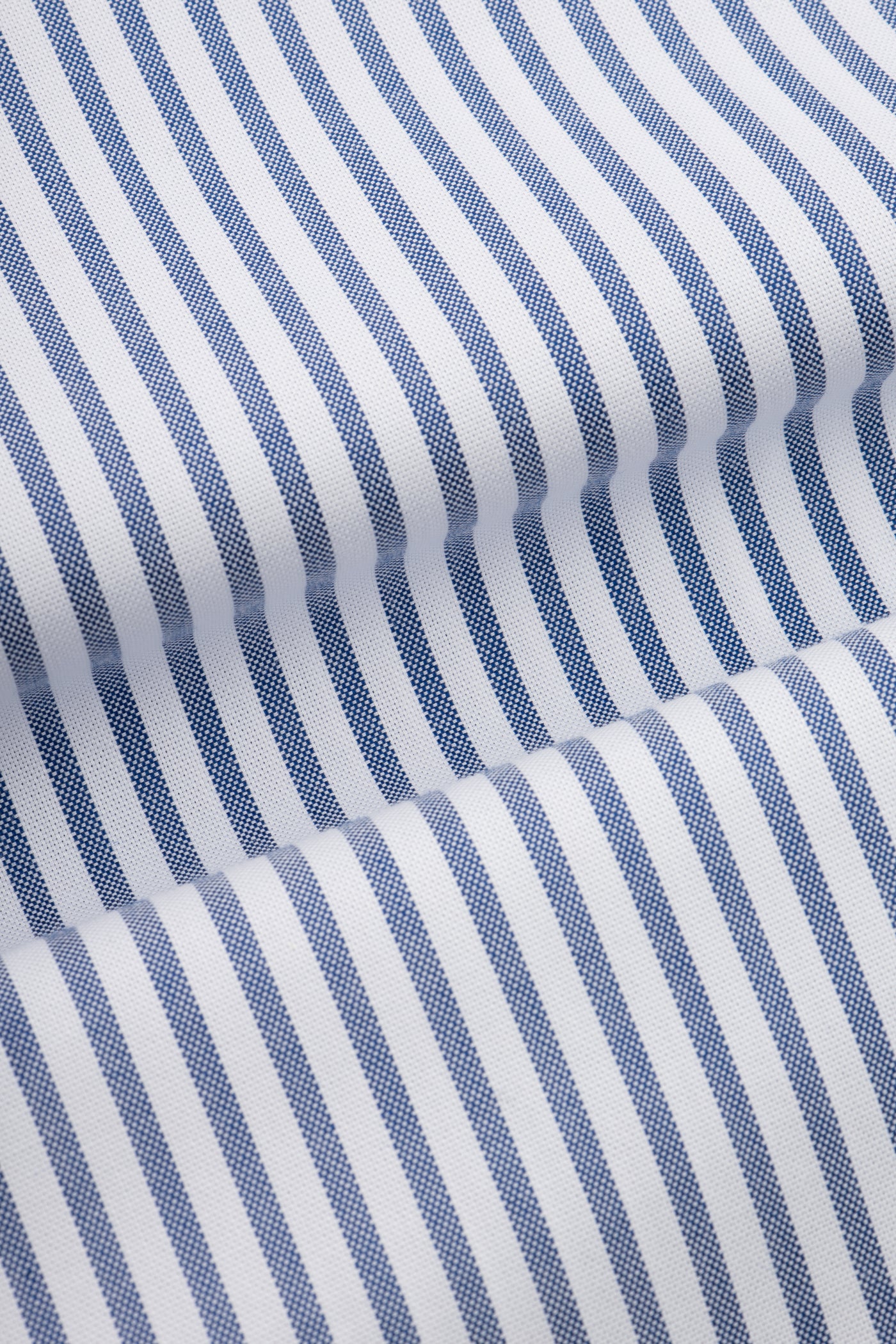 Striped White & Navy Smart Casual Shirt