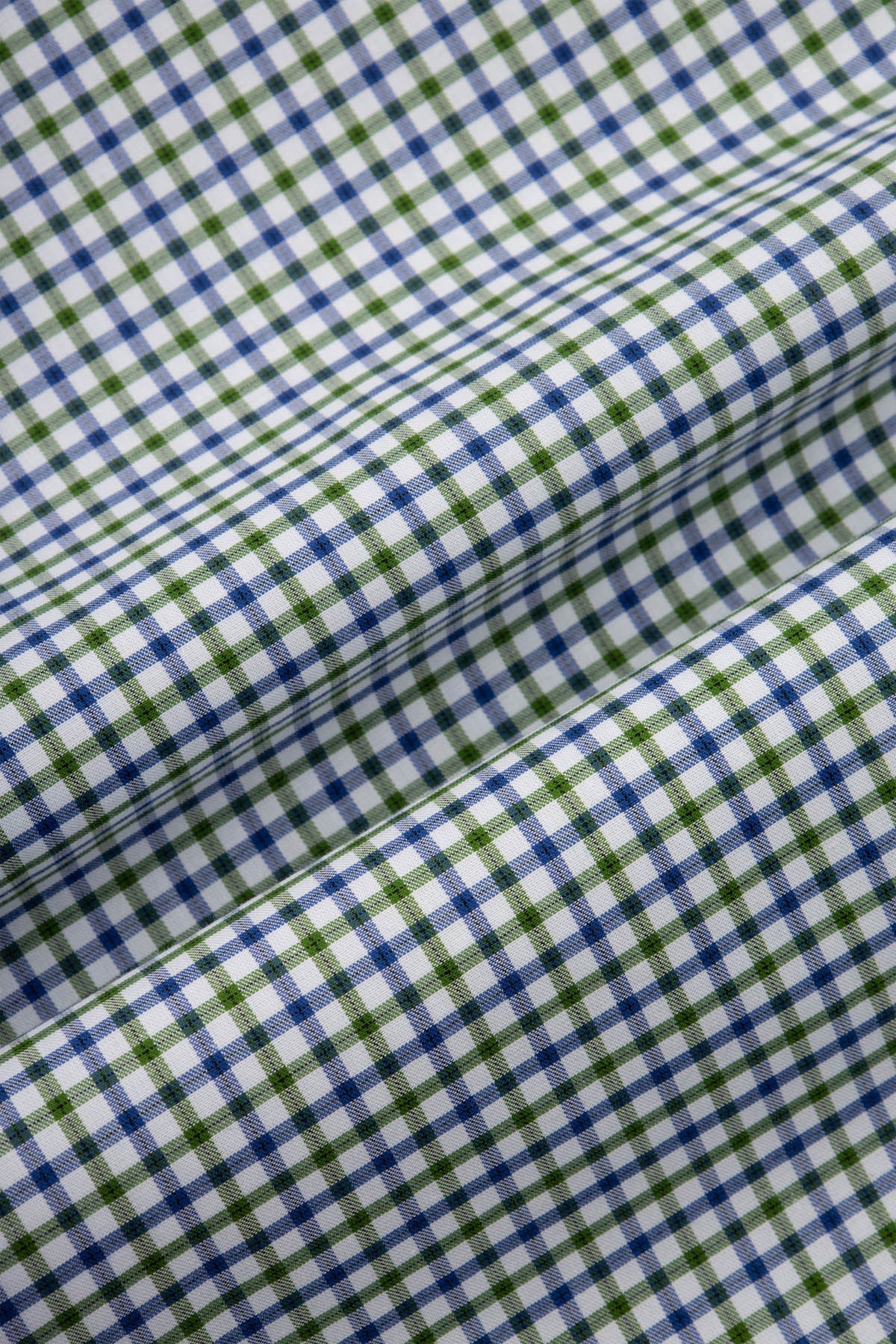 Checked White & Light Green Smart Casual Shirt