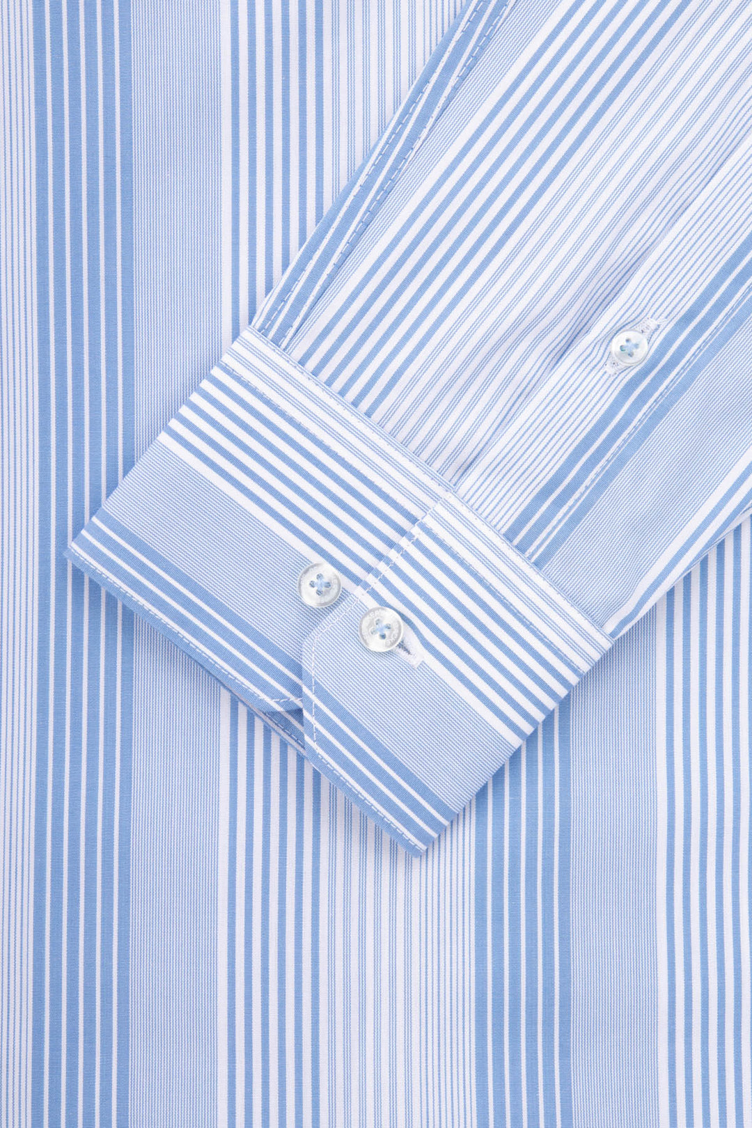 Striped Light Blue Casual Shirt - 3